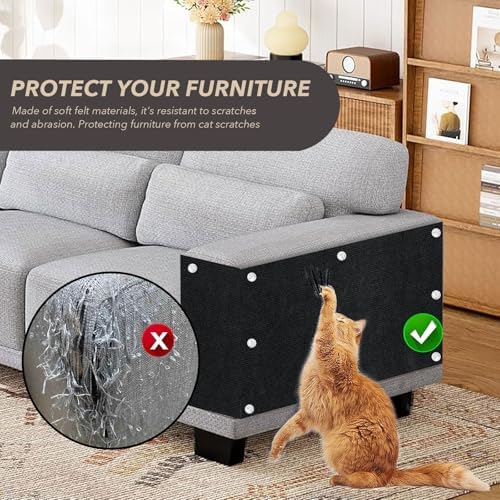 Self-Adhesive Cat Scratching Mat, Cat Scratch Furniture Protector - Image 3