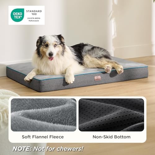 Bedsure Memory Foam XL Dog Bed, Orthopedic Crate Pads - Image 4