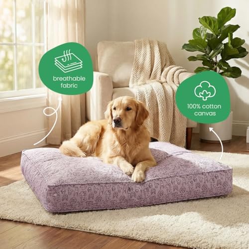 Molly Mutt Only You Dog Bed Duvet Cover, 100% Cotton Canvas Cover - Image 4