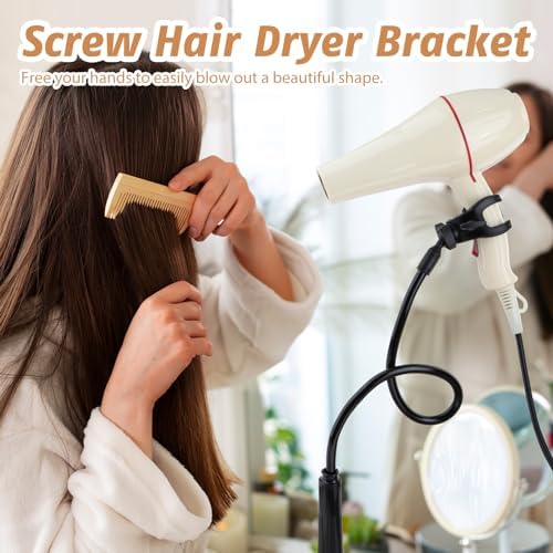 DYNWAVE Dog Hair Dryer Stand, Pet Grooming Table Hair Dryer Holder Hose Tube - Image 6