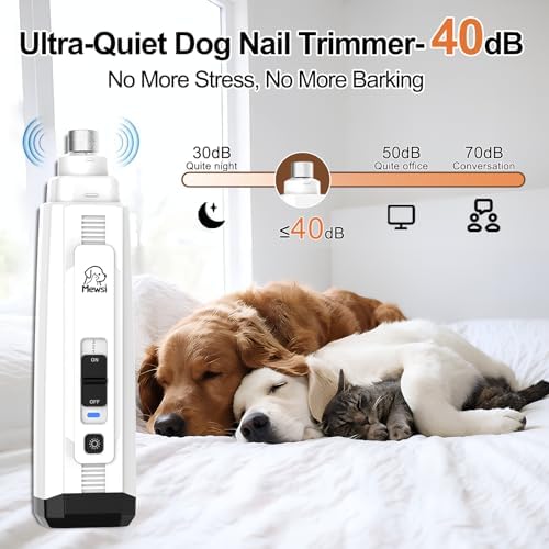 Quiet Dog Nail Grinder, Electric Dog Nail Trimmer - Image 2