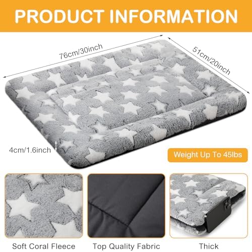 VitalCozy 4 Pcs Dog Crate Pads Soft Warm - Image 3