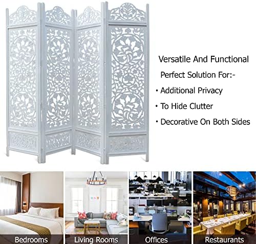 COTTON CRAFT Room Divider Wood Screen - Image 5