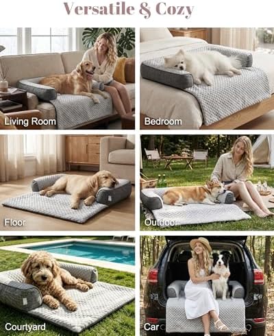 Calming Dog Bed/Mat for Couch, Luxury Dog Couch Bed Sofa Furniture Protector - Image 6