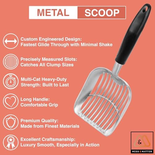 Metal Cat Litter Scoop, Cat Scooper, Metal Litter Scooper, Poop Scoop - Image 3