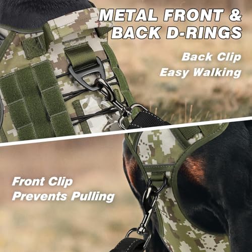 WINGOIN Tactical Dog Harness for Extra Large Dogs, No Pull Dog Harness - Image 4