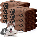 Chumia 8 Pcs Dog Towel for Drying, 40 x 24 Inch, Dog Paw and Bone by Chumia
