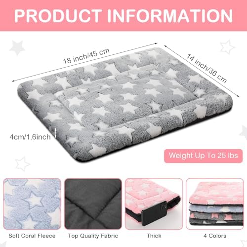 VitalCozy 4 Pcs Dog Crate Pads Soft Warm - Image 2