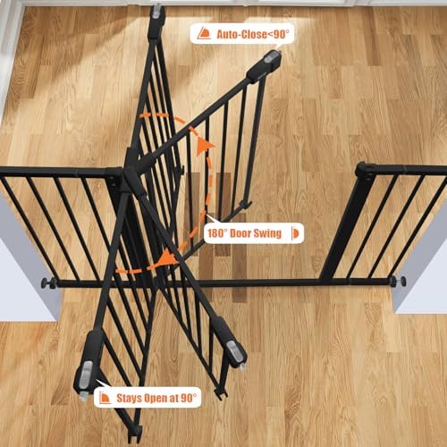 keny 36" Extra Tall Baby Gate for Stairs - Image 5