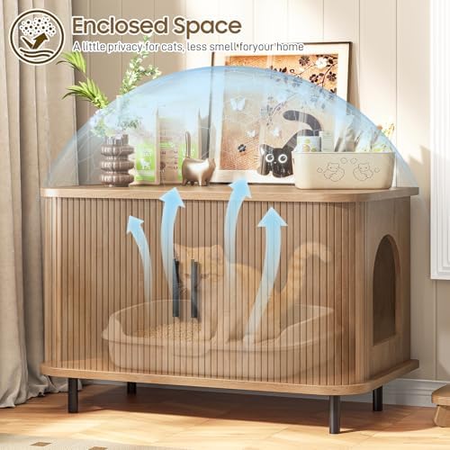 Halitaa Cat Litter Box Enclosurea - Image 4