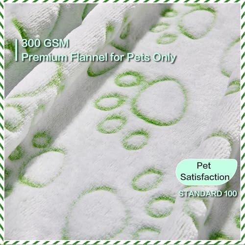 Green Throw Dog Blanket for Puppy Gifts, Dog Stuff Used for Pet Beds, Washable - Image 2