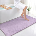 Bcoimo Bath Rug Mat, Chenille Extra Soft Lavender Long Bathroom Runner Rugs by Bcoimo
