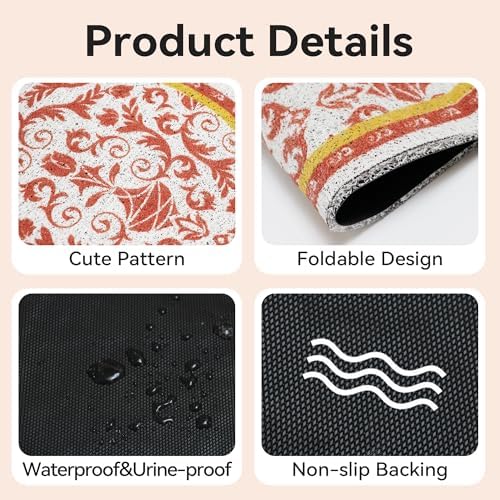 Cat Litter Mat, Waterproof & Urine-Proof Kitty Litter Catcher Mats, Soft on - Image 3