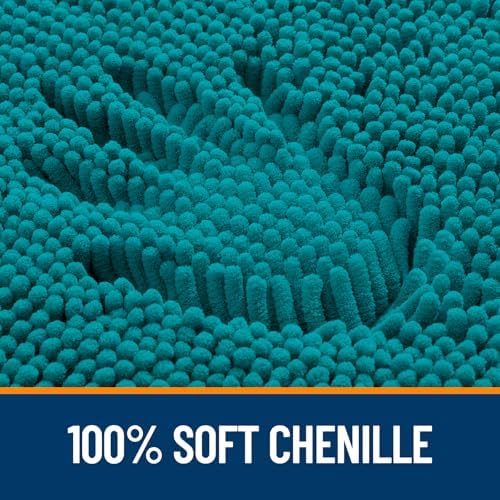 OLANLY Bathroom Runner Rugs 70x24, Extra Soft Absorbent Chenille Bath Rugs - Image 3