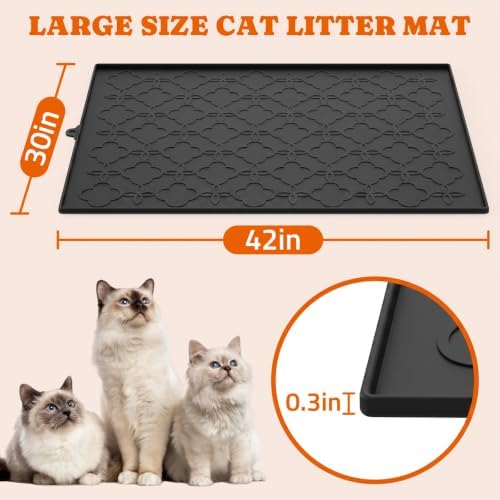 Pawtners Cat Litter Mat Extra Large 42" X 30", 2 Pack - Image 4