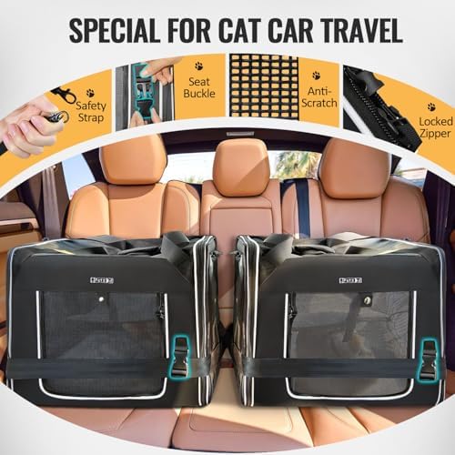 Petskd Portable Double Cat Carrier - Image 5