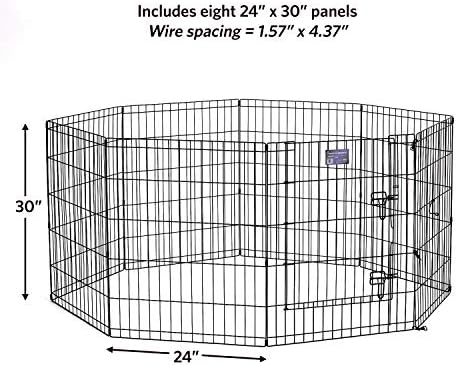 MidWest 30-Inch Exercise Pen, Single Door, 16 Sq Ft Play Area - Image 5
