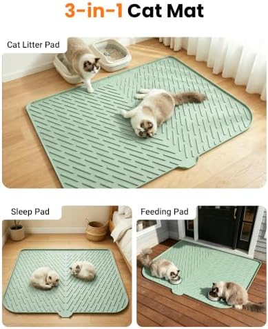 Cat Litter Mat, Silicone Waterproof Litter Trapping Mat - Image 3