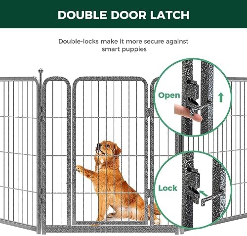 FXW Aster Dog Playpen Designed for Yard, 48 Panels - Image 5