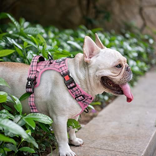 PoyPet Plaid Dog Harness Large, No Pull Vest - Image 5