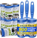 Extra Sticky Lint Roller Mega Value Set 900 Sheets by vantaly