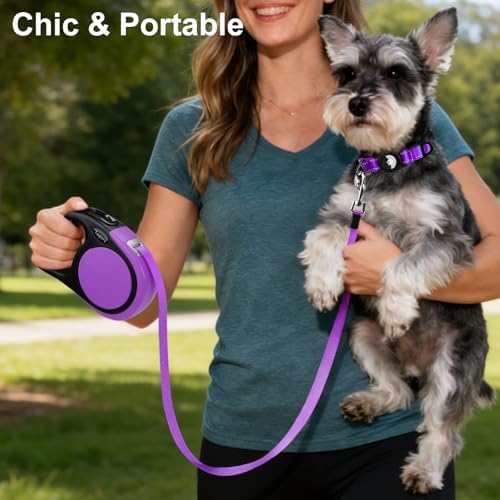 Taglory Retractable Dog Leash, One-Handed Brake - Image 2
