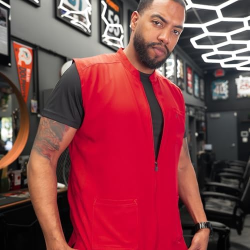 Barber Strong Barber Vest, Men's Hair Repellent, Lightweight & Breathable Mesh - Image 2
