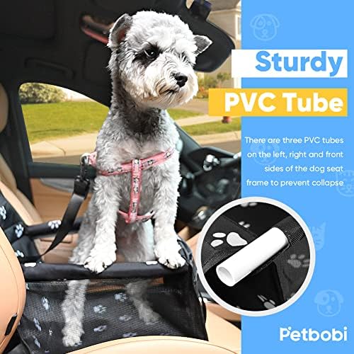 Petbobi Dog Car Seat for Small Dogs and Cats up to 15 lbs, Portable Booster - Image 3