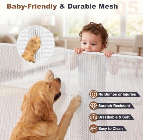 GRENFU 155" Extra Wide Retractable Baby Gate - Image 6