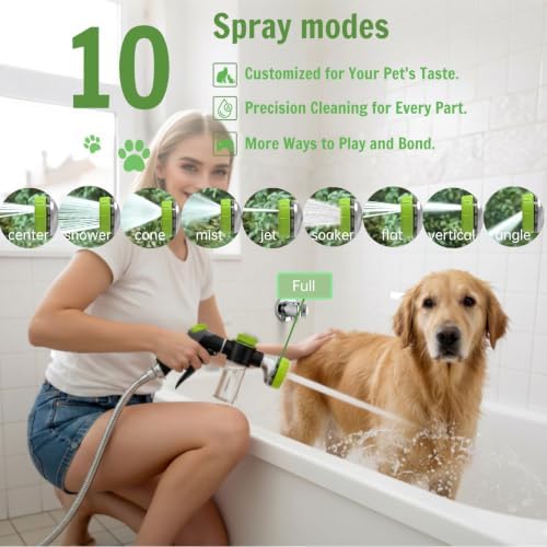 Dog Shower Attachment Water Hose Nozzle Sprayer Set - Image 6