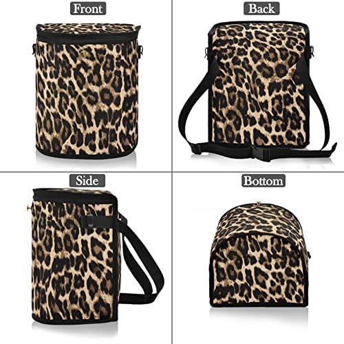 Leopard Print Car Trash Can Car Garbage Bag - Image 6