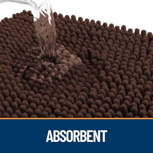 OLANLY Dog Door Mat for Muddy Paws 59x24, Super Absorbent Chenille Mud Mat - Image 3