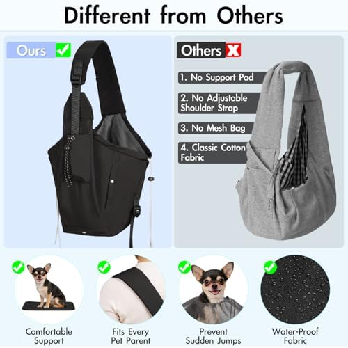 Dog Carrier Sling, Puppy Carrier Sling 20 lbs - Image 4