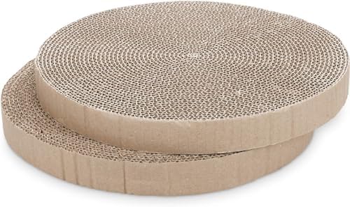 Round Cat Scratcher Replacement Pads by JOPOY