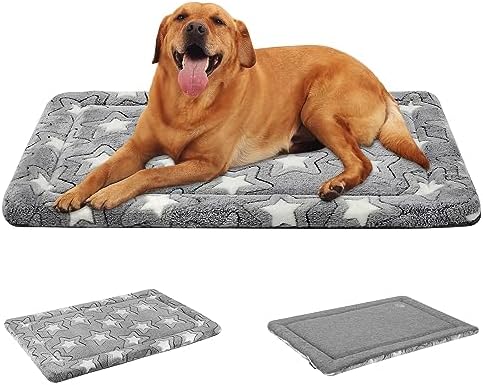 EMPSIGN Dog Crate Pad for 42"x28" Dog Crate, Star Pattern/Grey by EMPSIGN