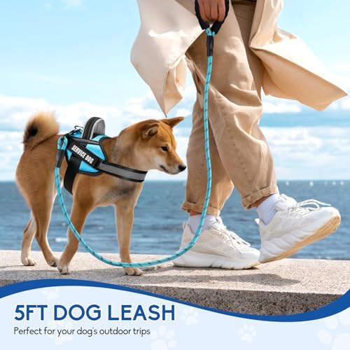 Service Dog Harness with Reflective Strips, and 10 Patches, - Image 2