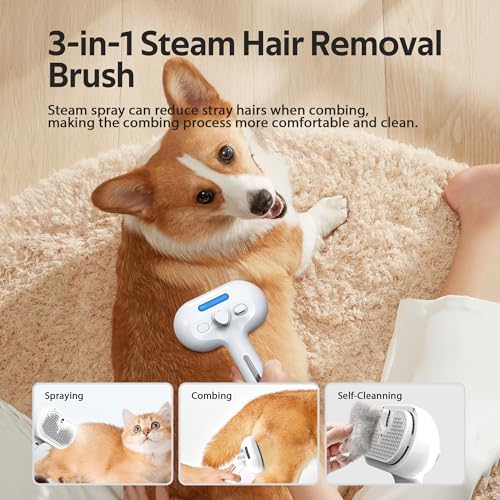 Pet Grooming Brush with Electronic Mist Spray - Image 5