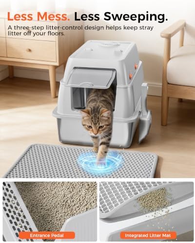 GTPLAYER XXL Stainless Steel Cat Litter Box - Image 3