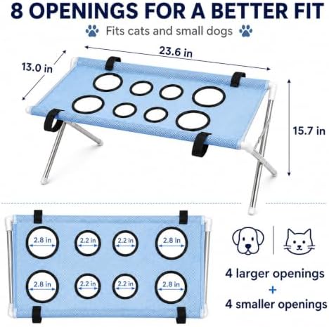 Pet Grooming Hammock with Stand, Foldable Dog Bath Table，Khaki - Image 3