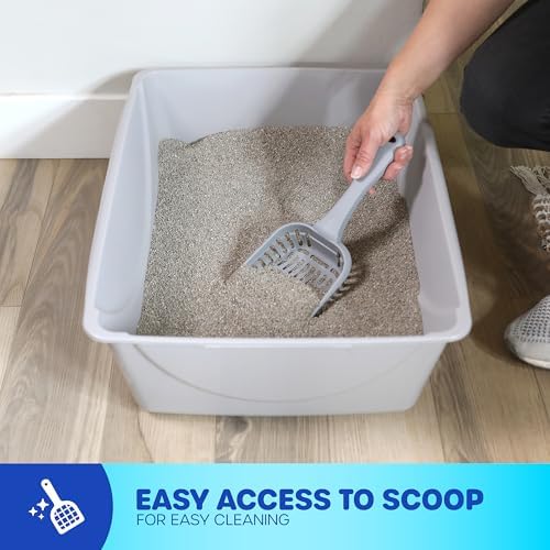 Petmate Basic Open Plastic Cat Litter Pan - Image 7