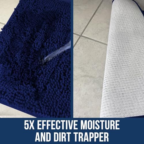Muddy Mat® | Chenille Bathroom Rugs Quick Dry Microfiber Mats Non Slip Washable - Image 3