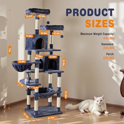 Sweetcrispy 71 Inch Cat Tree Tower - Image 3