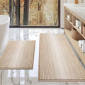 BSICPRO Bathroom Rugs Sets 2 Piece, Non Slip Boho Bath Mats by BSICPRO