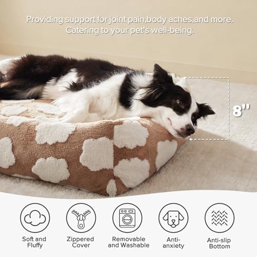 JOEJOY Medium Dog Bed Medium Size Dog, Rectangle Washable Orthopedic Pet Bed - Image 2
