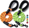 2 Pack Dog Leash, Heavy Duty Nylon Rope Pet Leashes by BOOMIBOO