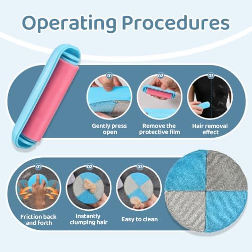 Wortade 2Pcs 2in1 Pet Hair Remover - Image 3