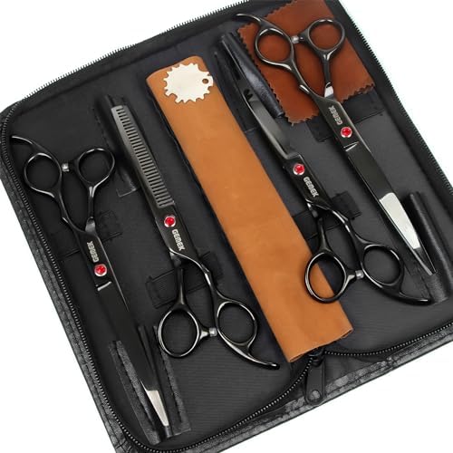 7.0in Titanium Dog Grooming Scissors Set - Image 2
