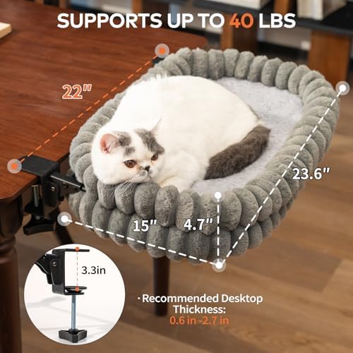 CHEERPALS Cloud Cat Bed Desk Mounted Hammock - Image 6