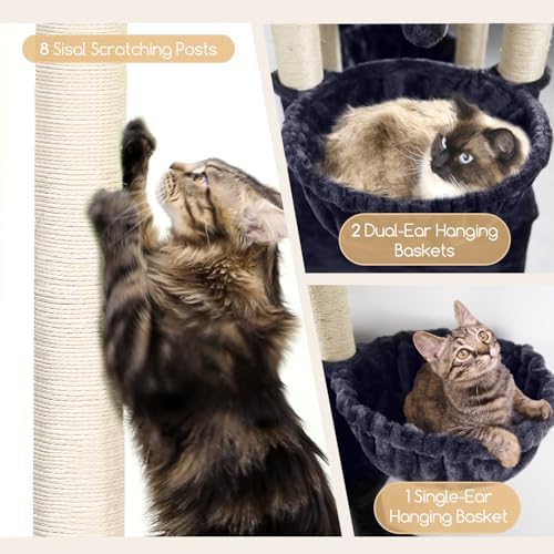 Globlazer 82in Extra Large Cat Tree Tower - Image 4