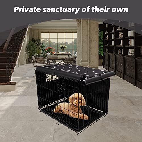 Pet Prime Dog Crate Cover Indoor/Outdoor Durable Windproof 600D Oxford Fabric - Image 6